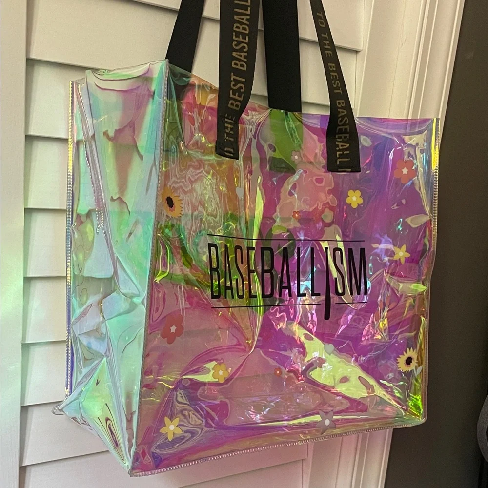 Baseballism Mom Iridescent Tote Bag - Picture 1 of 5